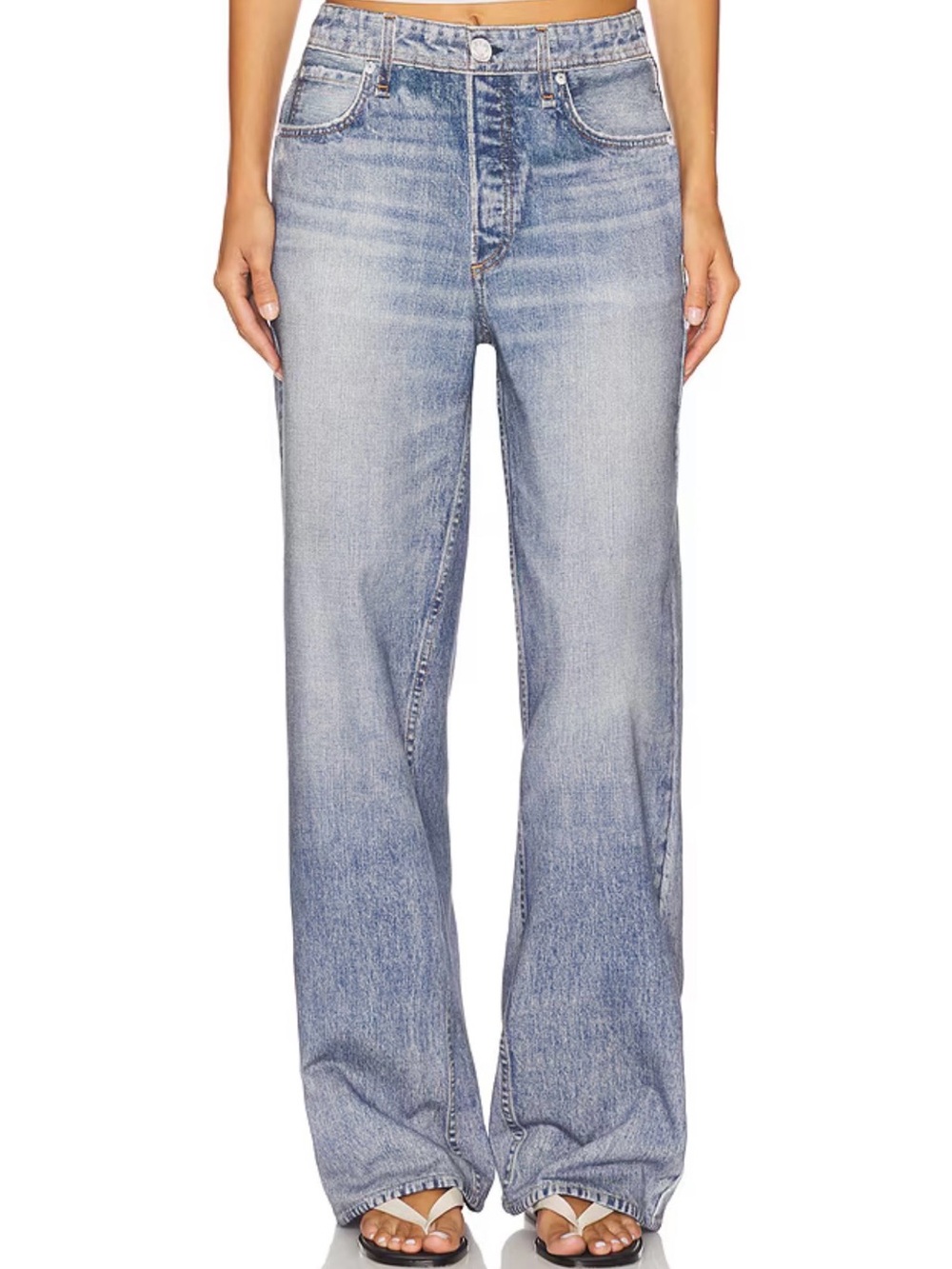 New Rag and Bone Miramar Wide leg terry pull on pants in Scarlet.  Size Small